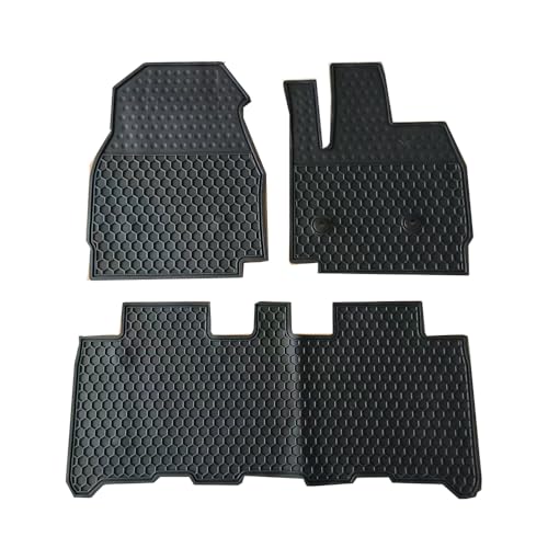 Lwope ニッサン ルークス 40系 ミツビシ デリカミニ 30系 フロアマット ROOX B44A/B45A/B47A/B48A DELICA MINI B34A/B35A/B37A/B38A カーマット 運転席&助手席&2列目用 柔らかい ラテックス素材 高い耐寒性 滑り止め 汚れ防止 防水 防塵 車種専用設計 取付簡単 保護パーツ カー用品 3枚セット