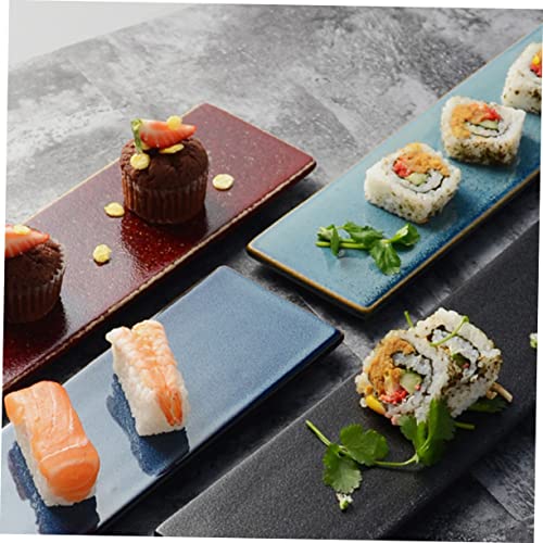 Plato rectangular de cerámica para sushi Ciieeo miniatura 3