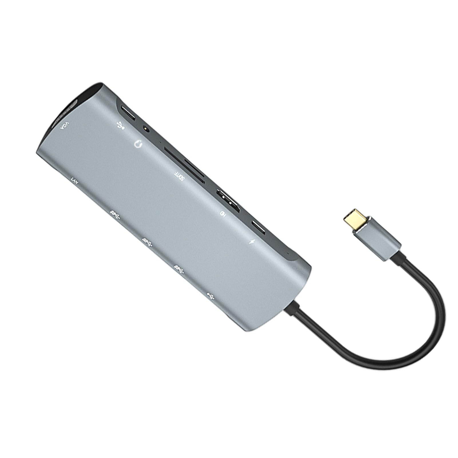 Stacja Dokująca USB C Hub 12 w 1 z rozdzielczością 4K