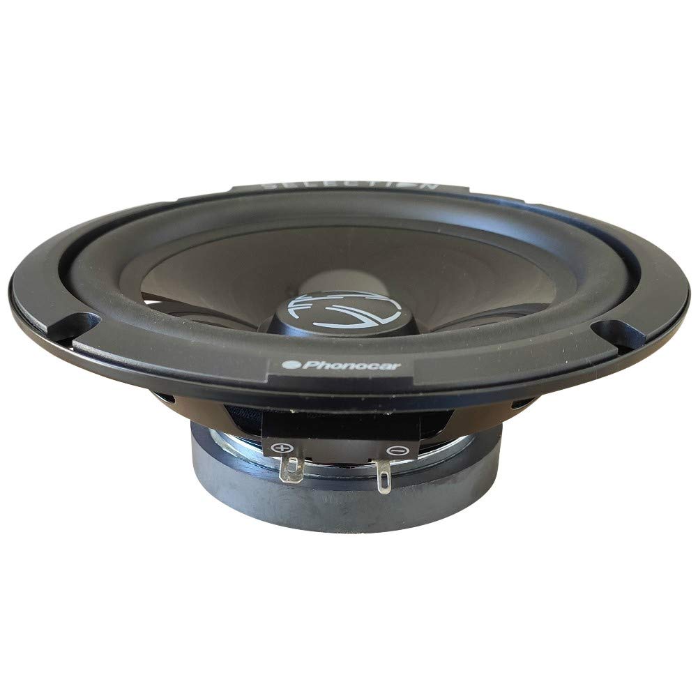 2 altoparlanti compatibile con PHONOCAR SELECTION 02085 woofer 16,50 cm 165 mm 6,5" diametro 70 watt rms 180 watt max 4 ohm 91 db spl auto, a coppia
