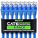 GearIT 8-Pack, Cat 6 Ethernet Cable Cat6 Snagless Patch 14 Feet - Snagless RJ45 Computer LAN Network Cord, Blue - Compatible with 8 Port Switch POE 8port Gigabit