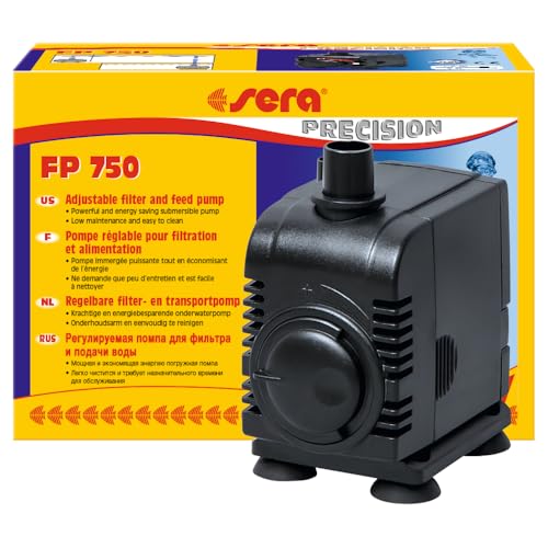 sera 30600 Filter- und Förderpumpe FP 750 - Regelbare Unterwasserpumpen für Süß- und Meerwasseraquarien