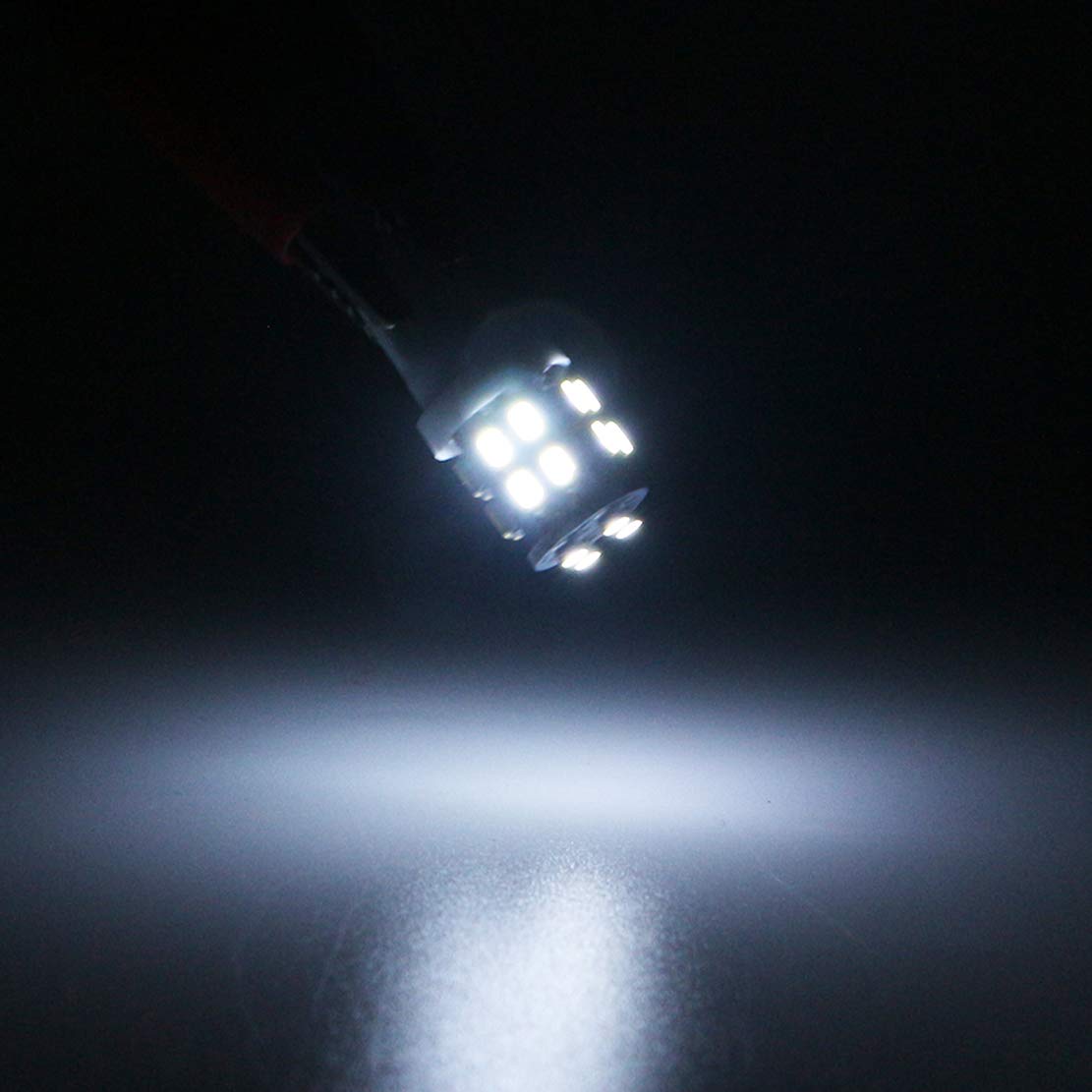 VIGORFLYRUN PARTS LTD T10 W5W LED 194 168 2825 T10 20SMD 20 LED Ampoule pour Plaque d'immatriculation de Voiture Porte Lumière Light Marker Lights Carte Carte Clignotants Lampe Pack de 10