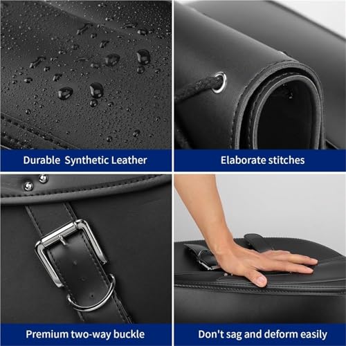 Alforja de cuero impermeable para motocicleta para Suzuki Boulevard C50t miniatura 6