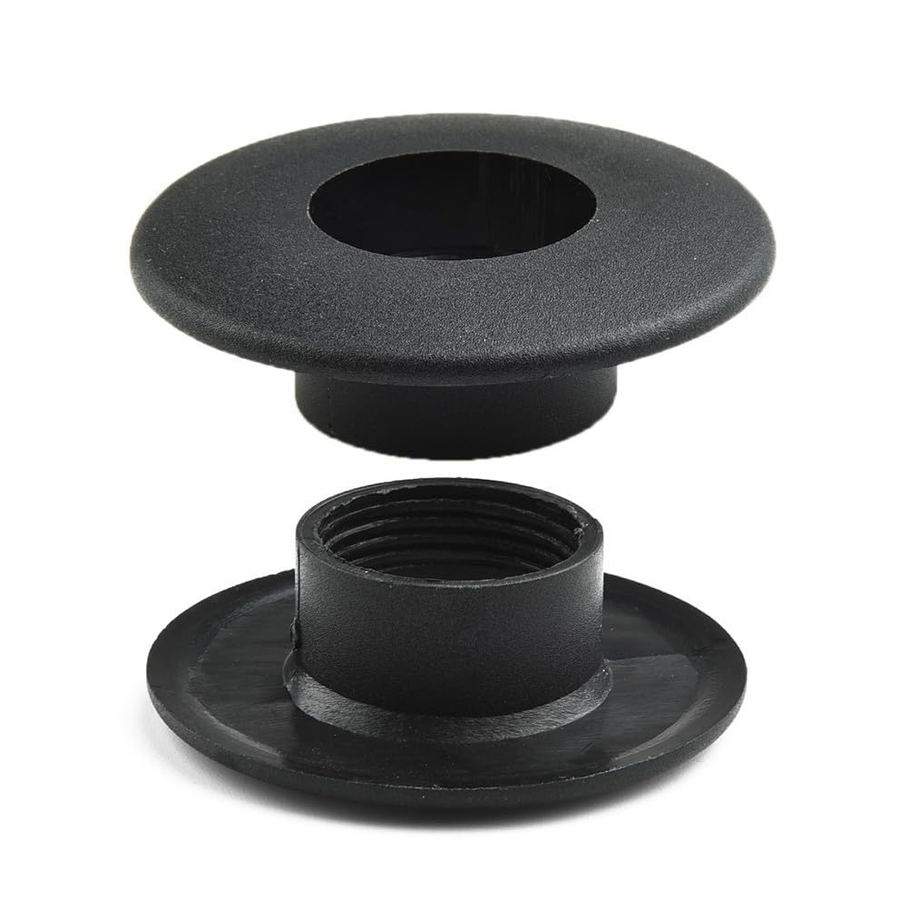 Lot de 10 bagues de rechange de 16 mm pour roulement de baby-foot, pour tige standard de 1,6 cm, en plastique noir