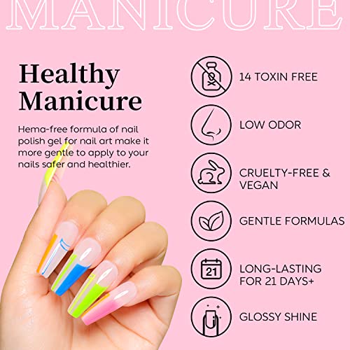 AIMEILI Neon Gel Nail Polish Set - Image 2