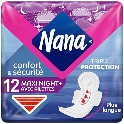 Serviettes Hygiéniques Nana Maxi Goodnight Cover