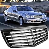 Aresparts Compatible with Mercedes Benz 2007 2008 2009 W211 Facelift E-Class E320 E350 E550 E63 AMG Sedan Front Bumper Grille Gloss Black Replacement grill