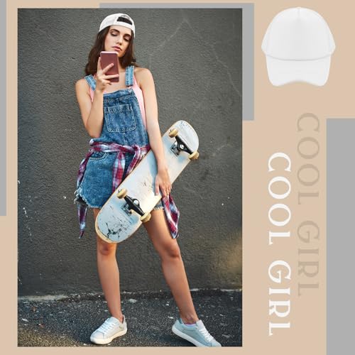 Image of 40 Pack Sublimation Blank Trucker Hat Bulk Wholesale Mesh Baseball Cap for Women Men DIY Hat Bar Party