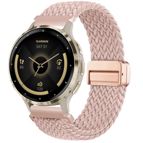 CUNUJIX ґgrvoh 18mm Garmin Vivoactive 4s/Venu 2s/Venu 3s/Vivomove 3s /Forerunner 255S /Forerunner 265SɑΉ [vCXgb`iCet@u