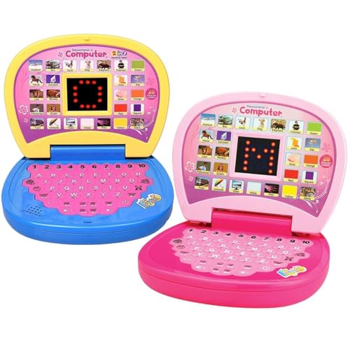 Image of Educational Learning Laptop Toy with LED Display and Musical Effects | Play & Learn with Fun | Indoor Toy for Kids /Girls /Boys | Assorted , Power Source: 3xAA Battery (Not Included)