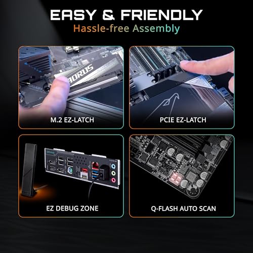 Image of GIGABYTE B850M DS3H AMD AM5 mATX Motherboard, Support AMD Ryzen 9000 /8000 /7000 Series, DDR5, 8+2+2 Power Phase, 2X M.2, PCIe 5.0, USB-C, 2.5GbE LAN, EZ-Latch, 5-Year Warranty