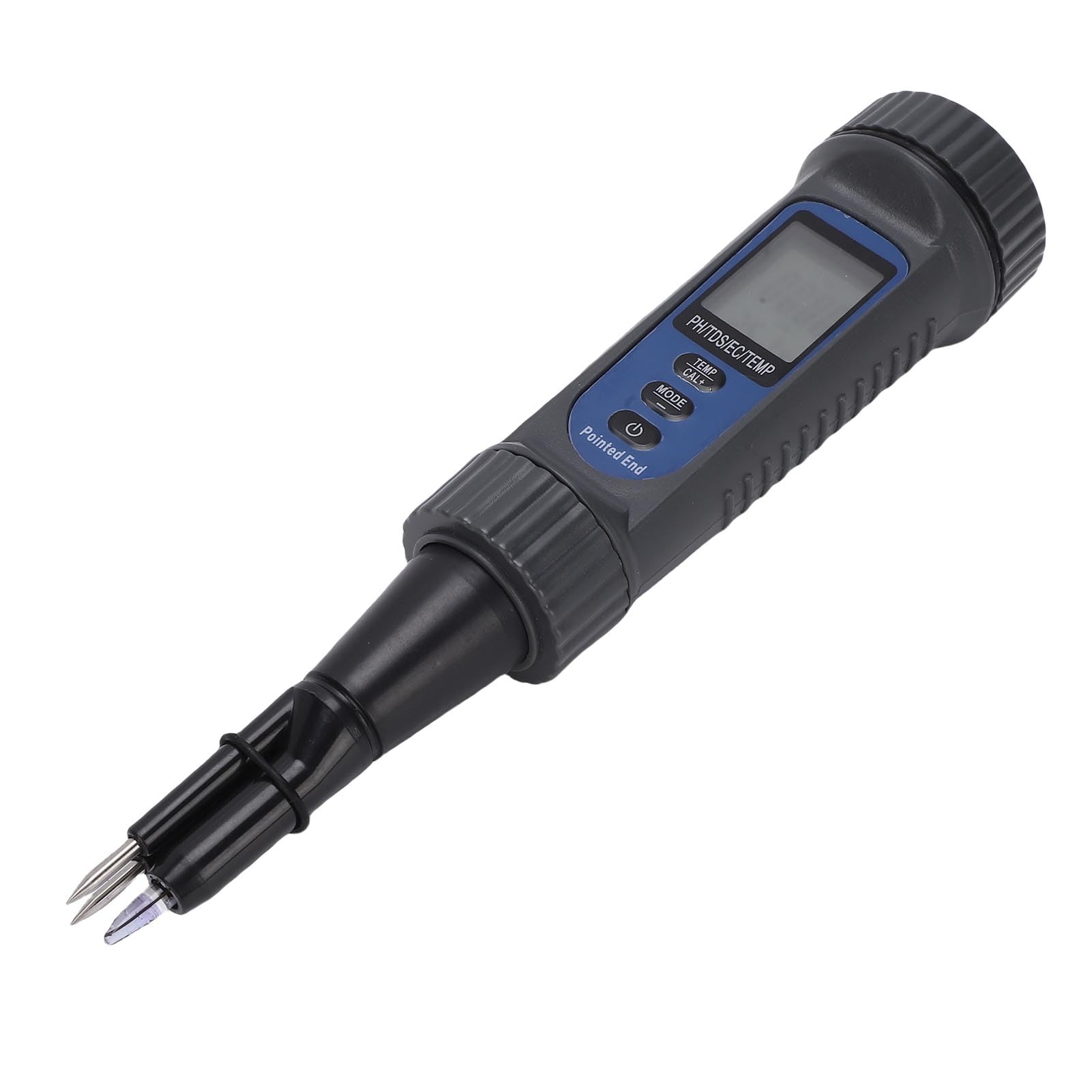 Medidor de PH Digital 4 en 1 Probador de Temperatura Portátil EC TDS de PH con Sonda de Lanza ATC 0,00 a 14,00 ±0,1 para Pruebas de Cosméticos de Acuario de Suelo de Queso de Masa Madre