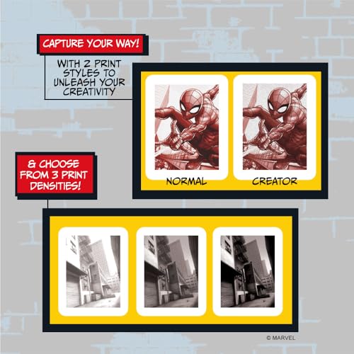 Image of kiimento Marvel Licensed Instant Print Digital Camera, Best Travel Buddy Spider-Man P2, 48MP Photo 1080p Video, 5-Sec Prints in 4 Colors, Selfie & Creator Mode, 32GB Memory Card (Model P2)