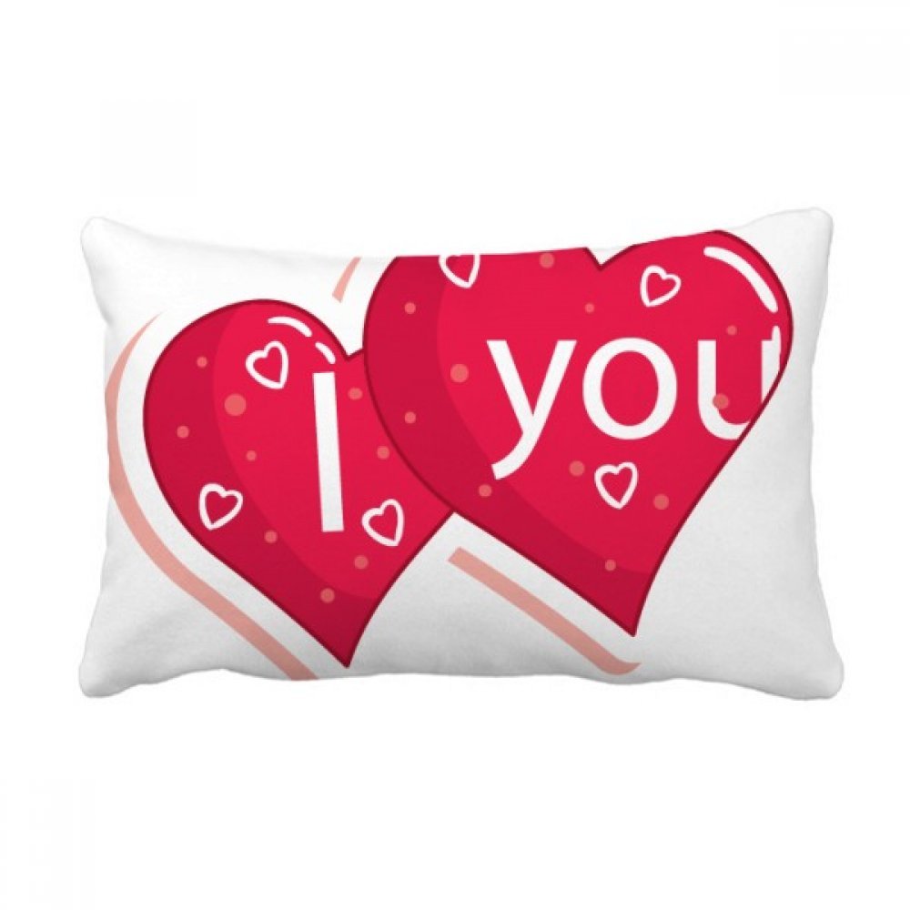 Oreiller lombaire double cœur amour, un cadeau de Saint Valentin unique