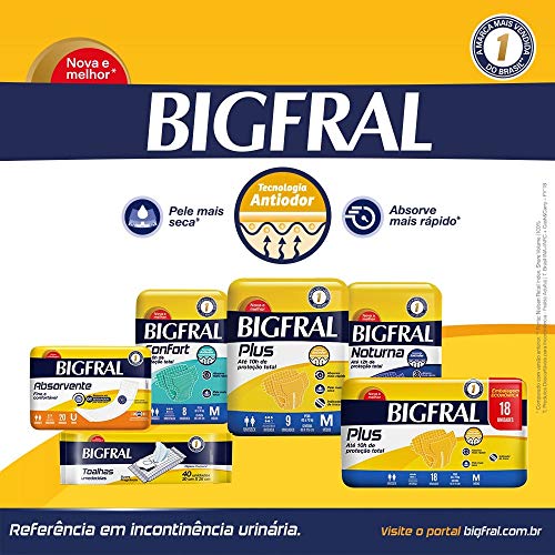 Absorvente Adulto Bigfral, 20 Unidades