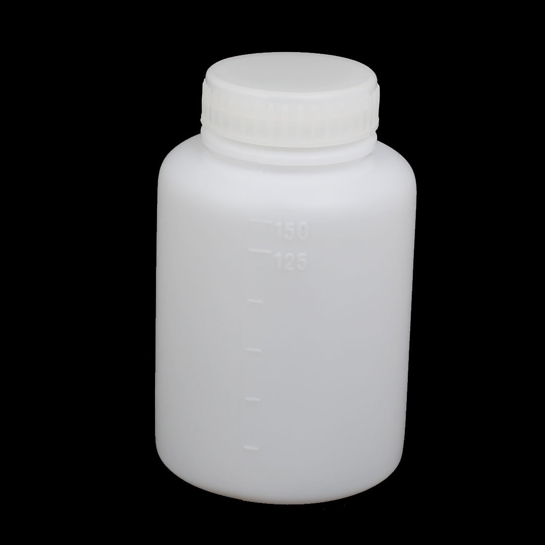 Aexit 150ml 28mm gauge Diameter Wide Mouth HDPE Plastic Round Graduated Bottle White