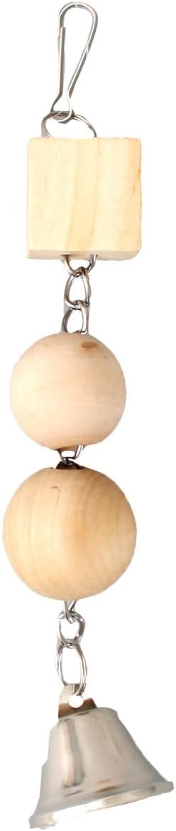 Flamingo – Juguete Flamingo para pájaros anillo algodón. Blanco