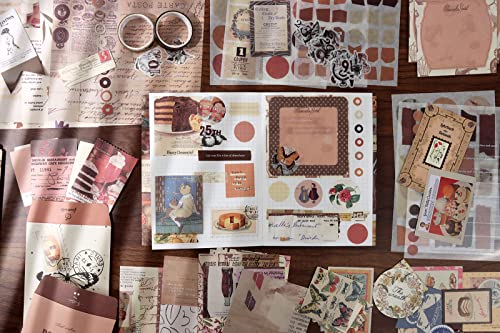 image for Draupnir Vintage Aesthetic Scrapbook Kit(346pcs), Bullet Junk Journal 