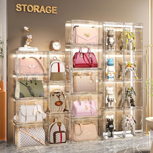 FODIENS 5 Packs Clear Handbag Storage Organizer for Closet by FODIENS - Used condition - Image 4