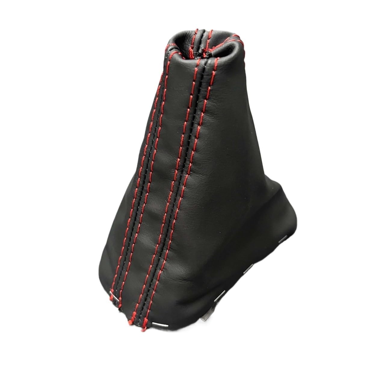 JFQYGMD for LHD for VW for Golf 7 MK7 6 for GTI forr Scirocco for Automatic DSG Gear Shift Knob Real Leather Duty Cover 5GG713203A(Golf 6 Red line)