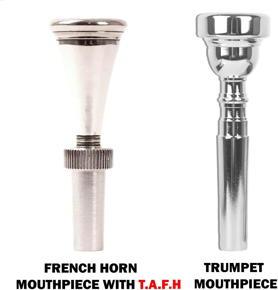 Trumpet Adaptor for French Horn Mouthpiece (T.A.FH, TAFH) by KGU Music. Mouthpiece adaptor for a french horn sound, mouthpiece adapter for trumpet. From french horn to trumpet conversion