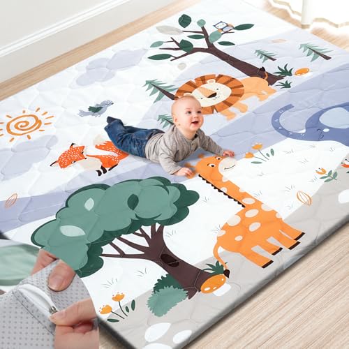 Premium Foam Baby Play Mat with Washable Cover
