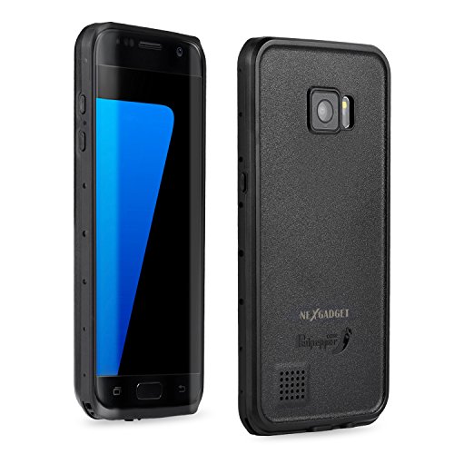 Nexgadget Galaxy S7 Edge Waterproof case, HERO Series Full-body Underwater Waterproof Shockproof Dirtproof Durable Full Sealed Protection Case Cover for Samsung Galaxy S7 Edge Case(Black)