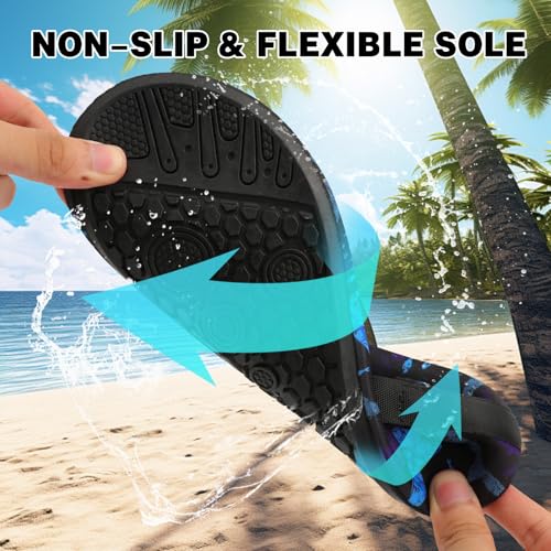 Barefoot Water Shoes for Women Men Non-Slip Yoga Socks Travel Slippers for Indoor Outdoor Beach Swim Sport Summer House Shoes4