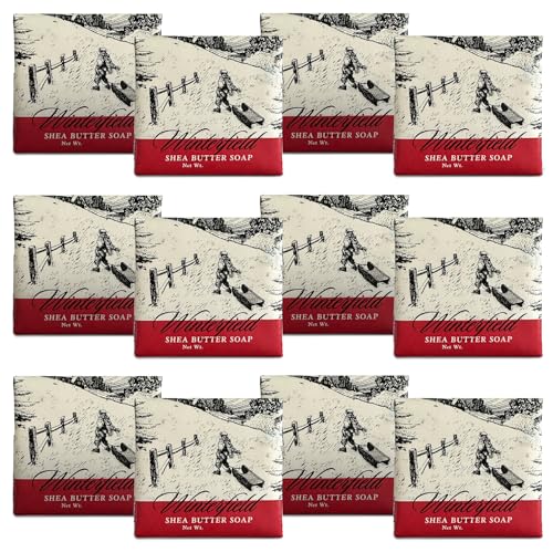 Greenwich Bay Mini Botanical Soap Bars – 12 Pack 1.9 oz Each – Individually Wrapped Guest Soaps for Airbnb, Spa, Travel, Bath – Travel Size Bar Soap Set, Winterfield