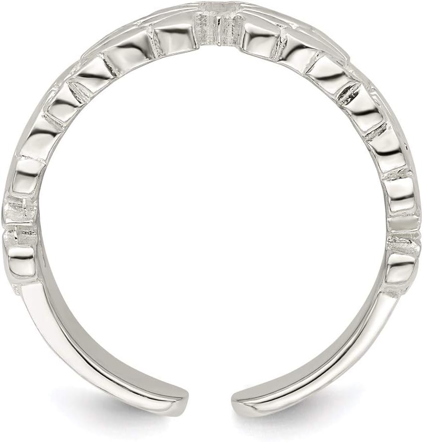 Sonia Jewels Real 925 Sterling Silver Butterflies Toe Ring Adjustable