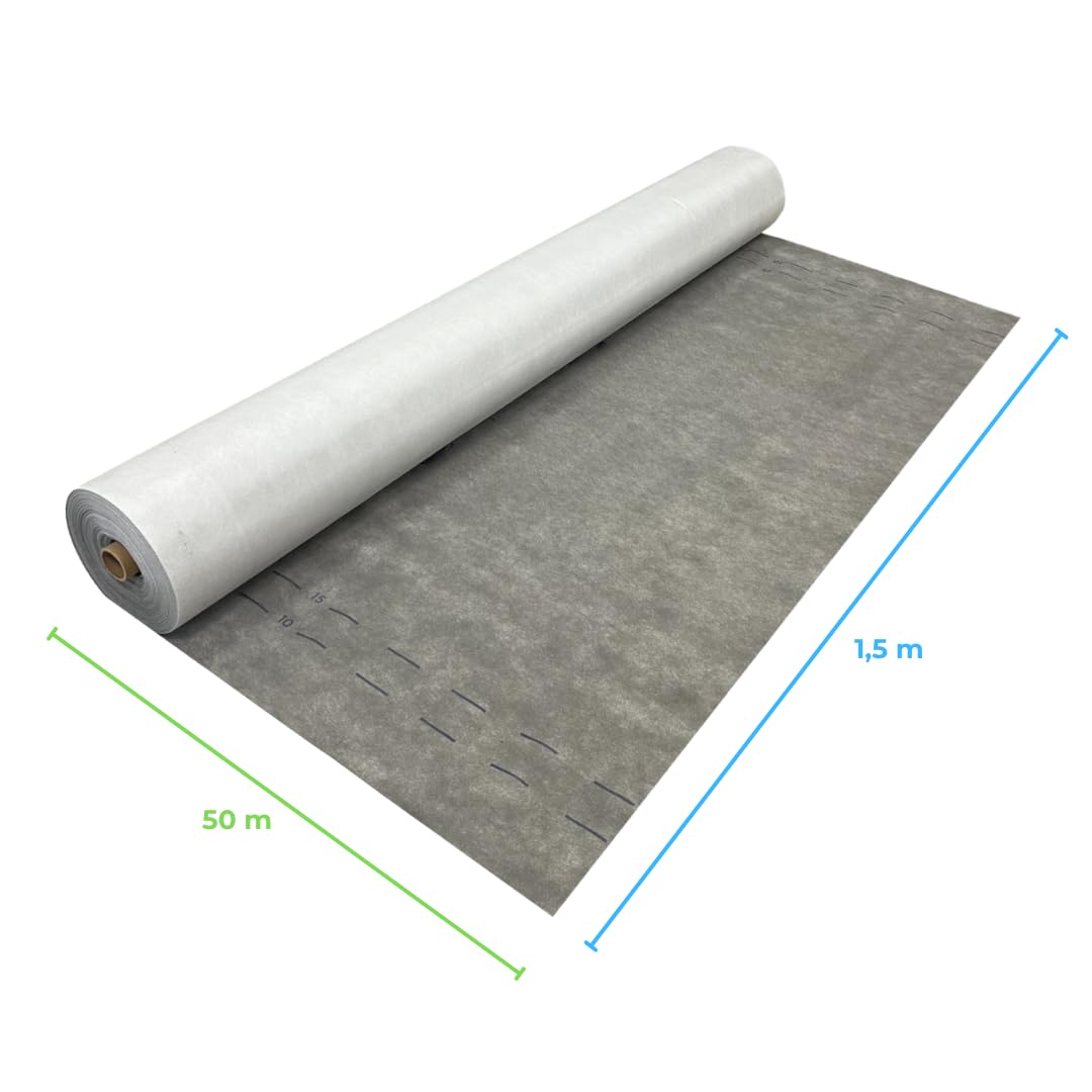 EINSIDE Lona Transpirable para ático, Membrana Impermeable para Techo, 140 g/m²