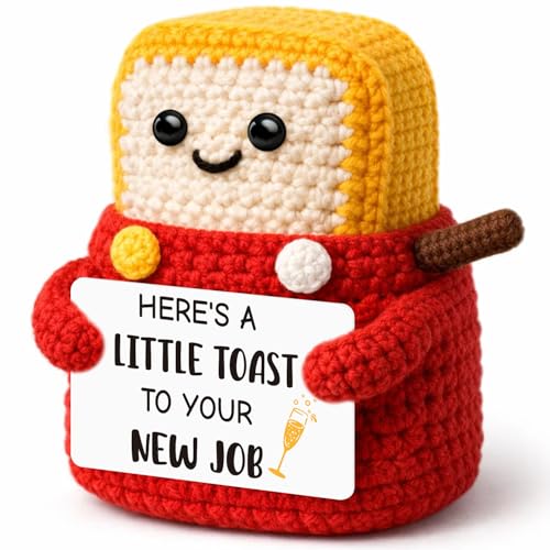 Toast au crochet fait main pour homme et femme, objet décoratif de félicitations