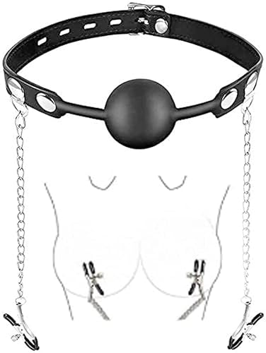 JSSPUN Pareja Cadena de Metal Bola de Silicona Clip de cinturón Regalo de Cosplay Cover