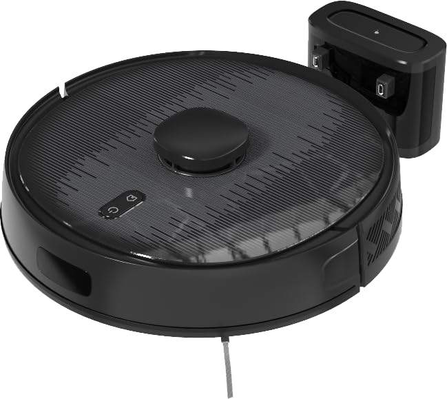 Aspirador Robô Inteligente HS331A com LDS, Mapa Salvo, 3000Pa Sucção, Tanque de Áua Eletrônico 230ml, Compatível com Alexa, Ideal para Pelos de Animais e Alfombras
