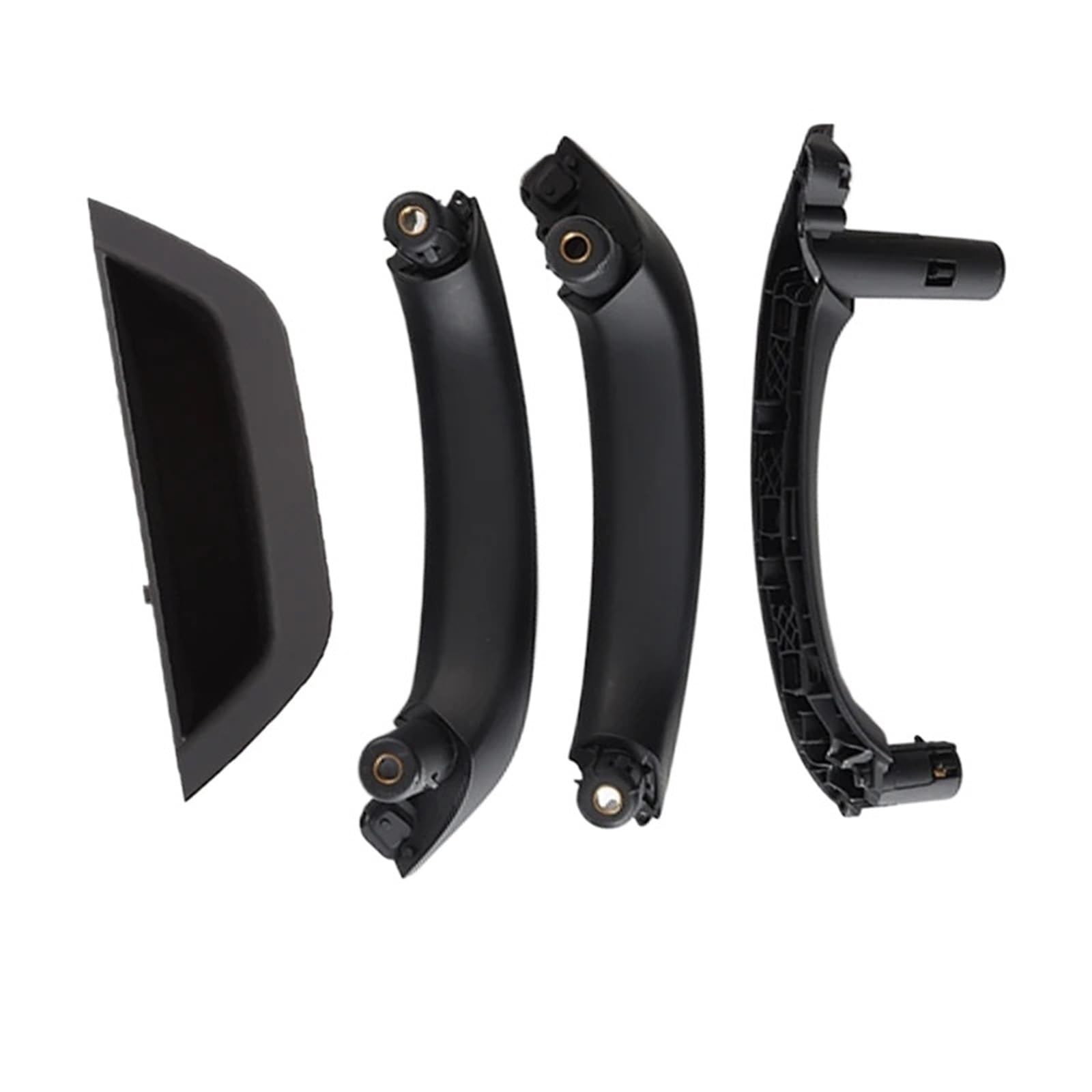 PPBQRVLF Front Interior Pull RHD LHD Main Driver Passenger Interior Door Handle Pull Inner Door Handle Cover Armrest Panel for BMW for X3 for X4 F25 F26 Door Handle(L Black 4piece)