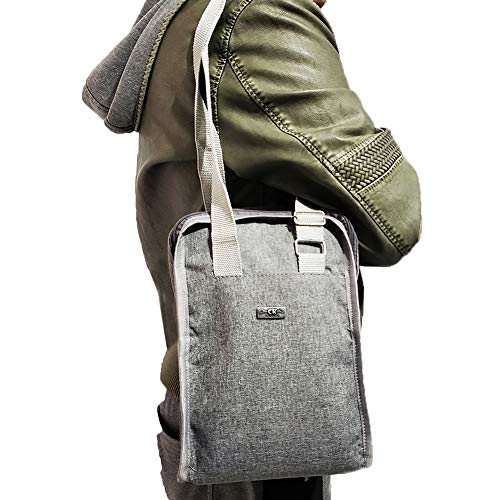 Bolsa Térmica Cinza para Garrafas de Café Água Vinho Espumante