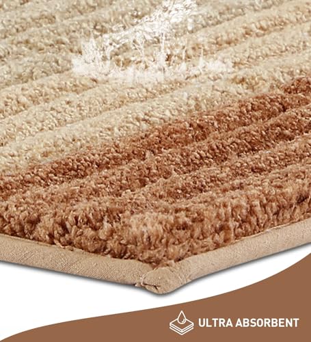 Image of Obsessions Soft & Plush Bath Mat | Quick Dry, Stain & Skid Resistant | Luxuriously Soft, Long Lasting Color | TPR Latex Backing, Size 40x60 cm, Gold