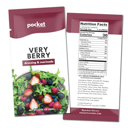 Pocket Flavors Salad Dressing Very Berry 8 Count