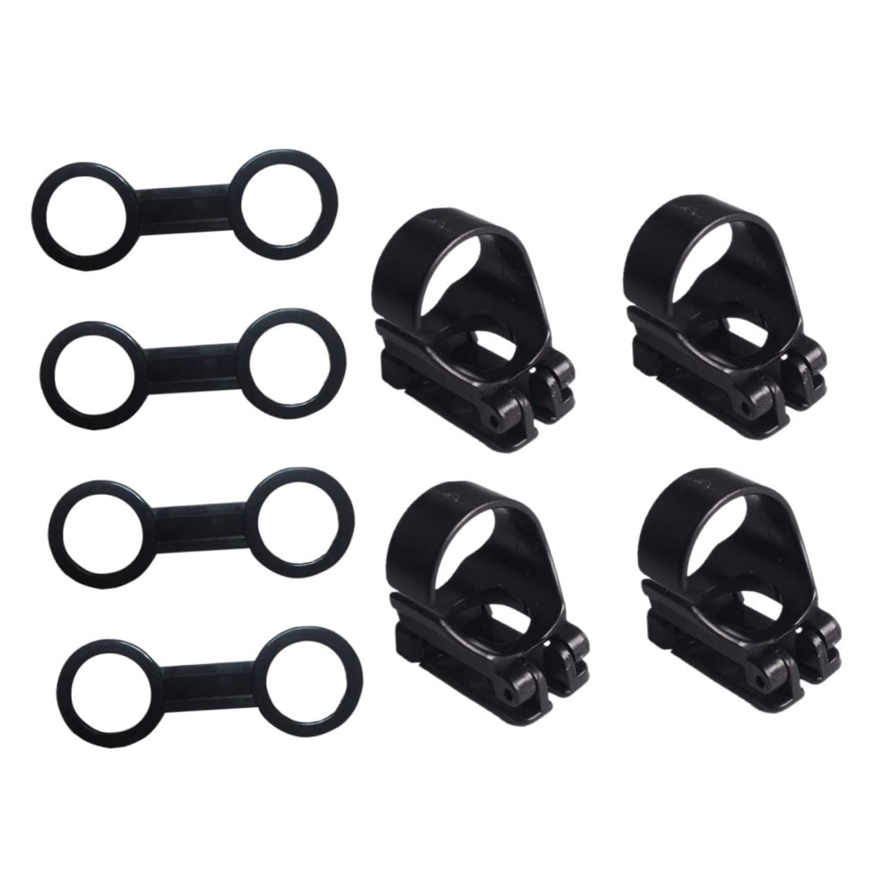 COOLHIYA 1set Diving Clips and Buckles Holders for Snorkels and Masks Flexible Design Lightweight Diving Gear Accessories