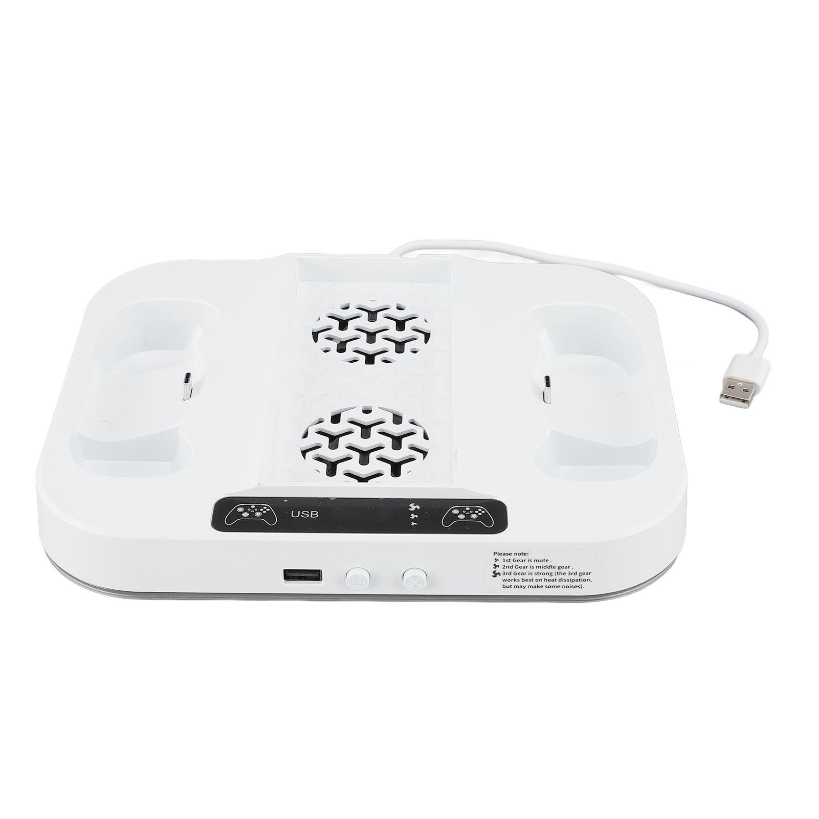 Supporto di Ricarica per Doppio Controller di Gioco con Ventola di Raffreddamento Regolabile Effetti RGB per i Giocatori della Serie S
