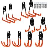 ▶【Mühelose Installation】 Die Kerben und Spike auf der Rückseite der Platte ermöglichen es Ihnen, die Hakenplatten leichter zu befestigen oder zu justieren. Sie passen sauber und schnell auf Trockenbau, Mauerbolzen und andere Wandtypen. Kommt mit 40 Stück Schrauben und 20 Stück Dübel in der Verpackung.