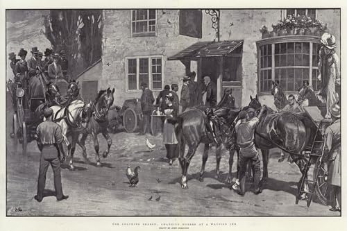 Affiche les chevaux qui changent de saison John Charlton pour décoration murale salon chaleureux