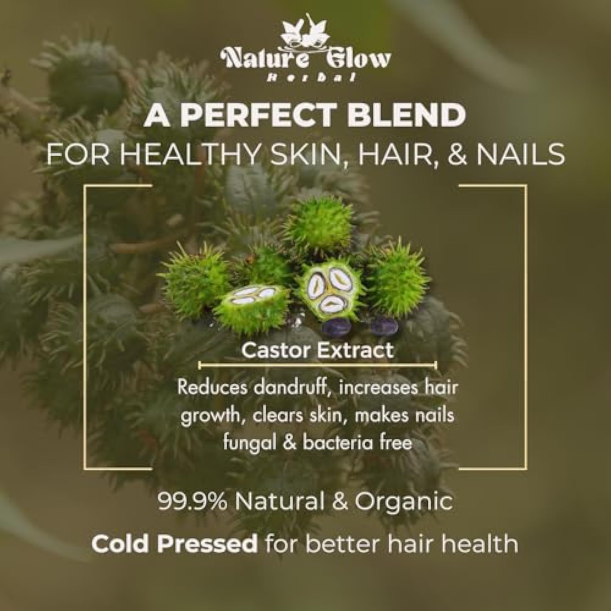 Cold Pressed Pure Castor Oil for Skin & Hair, 100ml