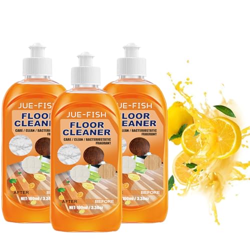 Jue Fish Cleaner, Jue Fish Floor Cleaning, Powerful Orange Floor Cleaner, 2025 Multipurpose Floor Cleaner (3, Orange)