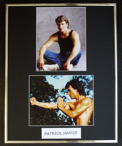 PATRICK SWAYZE/DOUBLE PHOTO DISPLAY/FRAMED
