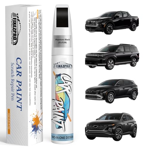 Image of S3 /S3B Phantom Black Touch Up Paint for Hyundai, Exact Color Match Car Paint Scratch Repair Remover Pen Kit Quick & Easy Fix Vehicle Chips and Automotive Nicks Scuff