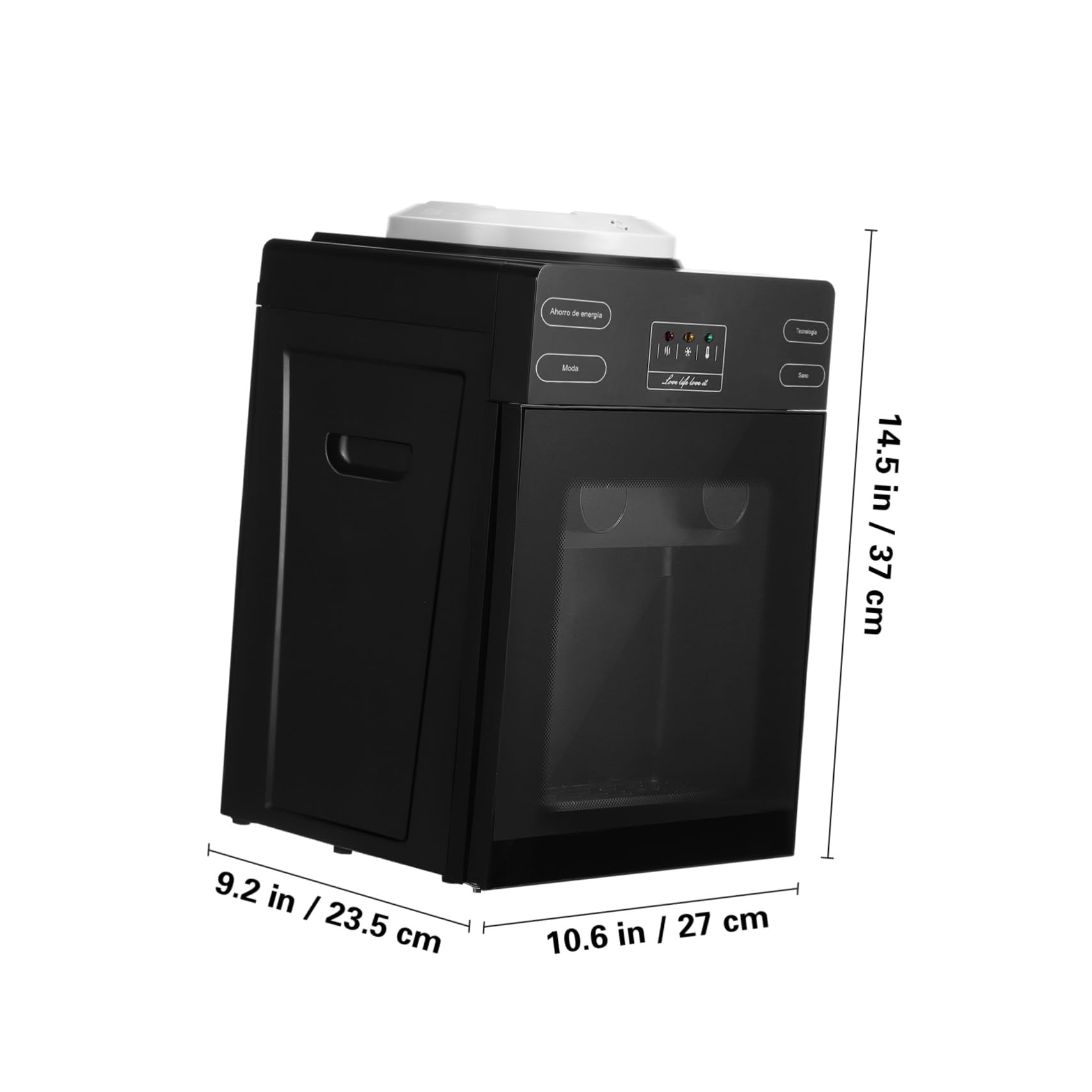 Holibanna Top Loading Water Cooler Dispenser Compact Water Dispenser for Countertop Use Easy Access Dual Knobs for Home and Office Hydration Needs