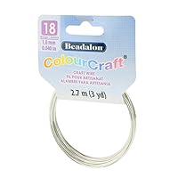 Vista 12 de Beadalon ColourCraft - Alambre calibre 16, 0.051 in, color cobre, bobina de 6.9 ft