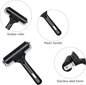 Brayer Roller Printmaking Rubber Press Roller 4 Inch Diamond Painting Roller for Craft Projects Ink and Stamping Tools Make Cards Painting
